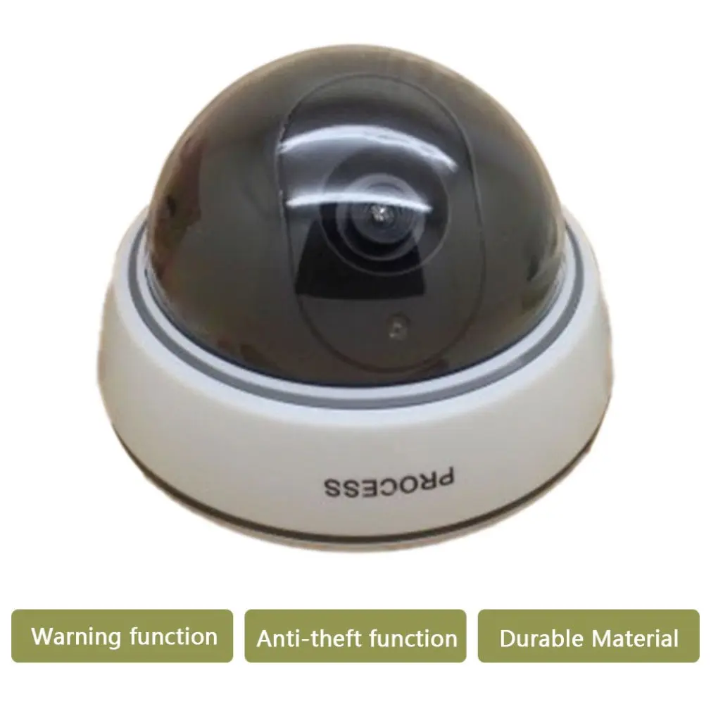 Круглая камера наблюдения с подсветкой предупреждение Theftproof поддельные камеры для супермаркета отеля