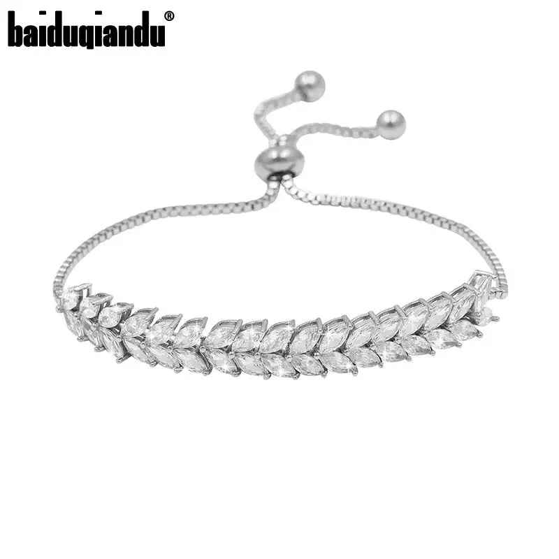 Регулируемый браслет baiduqiandu с фианитами и теннисные браслеты из фианита|bracelets for