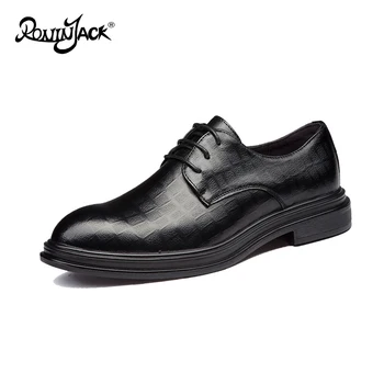 

Luxury Business Oxford Leather Shoes Men Breathable Formal Dress Shoes Male Office Wedding British Style Flats Mocassin Homme