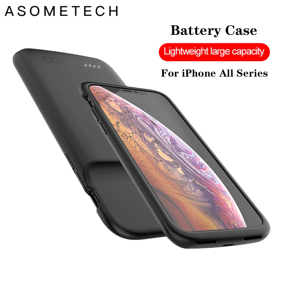 Чехол для аккумулятора iPhone портативное зарядное устройство 11 Pro Max X XS XR 6 6S 7 8 Plus 5 5S
