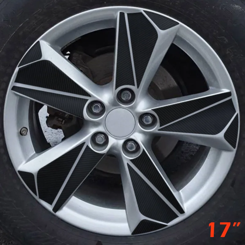 3D углеродного волокна винил 1" RimPrints 18" колесная наклейка наклейки для LEXUS NX300H NX200t- автомобильный стайлинг(для 4 колес