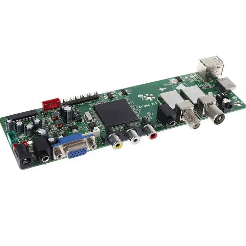 1 комплект DVB-S2 DVB-T2 DVB-C цифровой сигнал ATV драйвер ЖК-дисплей дистанционного Управление доска пусковое устройство Универсальный двойной USB Медиа-QT526C V1.1