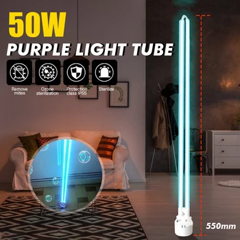 

Portable Rechargeable Ultraviolet UV Sterilizer Light Tube Bulb Disinfection Bactericidal Lamp Ozone Sterilizer Mites Lights 50W