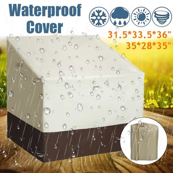 

210D Oxford Cloth Furniture Waterproof Dust Silver Cover For Outdoor Garden Table Chair Sofa Dust Proof Patio Protective Cover