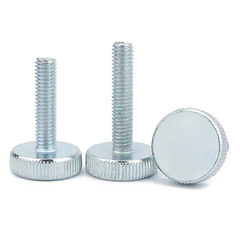 Premium Knurl Flat Head Hand Tighten Thumb Screws - Toolless Adjustment