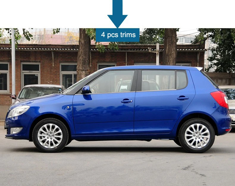 Нержавеющая стальная оконная декоративная планка для skoda fabia 2008 2009 2010 2011 2012 2013 5j