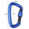 24KN Climbing Carabiner Professional Mountaineering D Shape Climbing Buckle Screw Gate Lock Carabiner For Outdoor Climbing ► Photo 3/6