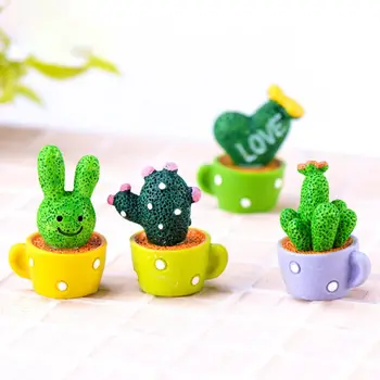 

Small Landscape Cactus Moss Ecological Bottle Simulation Meaty Micro Landscape Ornament DIY Resin Crafts QX2E
