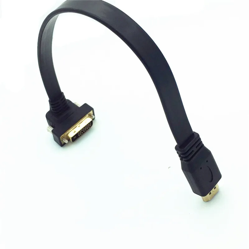 0,3 м DVI-D 24+ 1 Мужской 90 градусов под прямым углом к HDMI кабель