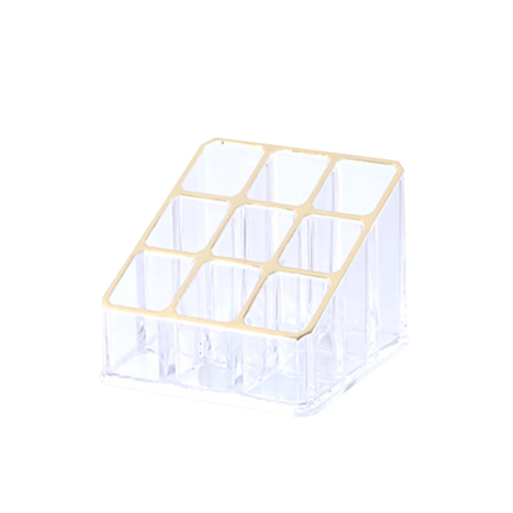 Order Price of  Easy Clean Lipstick Multi Grid Display Free Standing Home Makeups Desktop Brush Large Capacity Dres