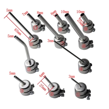 

1PCS 850 Series 45 Degree Bent Curved Nozzle Soldering station Hot Air Stations Gun Nozzles for 858D Welding Nozzles