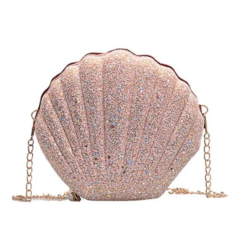 

Willow Valley Sparkling Mini Shoulder Messenger Shell Bag White Sequin Evening Purse Clutches Black Phone Pouch