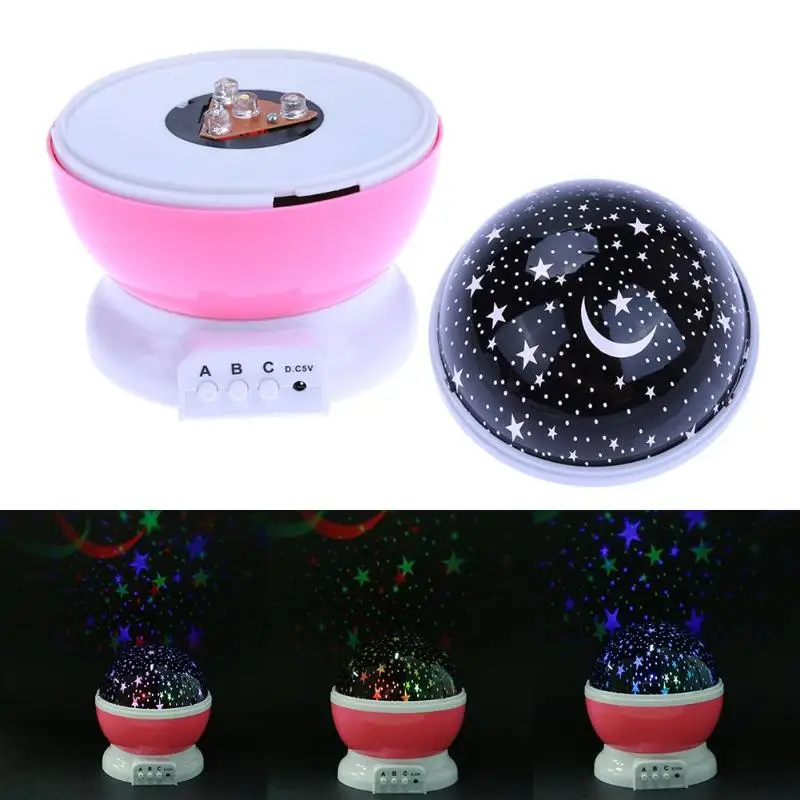 Светодиодный вращающийся Ночник проектор Звездное небо Звезда Мастер дети ребенок сон романтический светодиодный USB проектор лампа Рождество