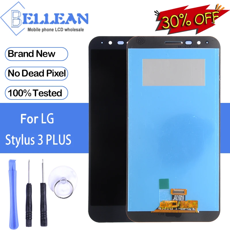 

Dinamico Promotion For LG Stylus 3 Plus LCD Touch Screen Digitizer Assembly Stylo 3 Plus LS777 Plus MP450 Display With Frame