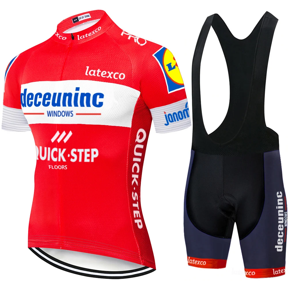 2019 Quickstep мужской велосипедный комплект велосипедная майка быстросохнущая одежда