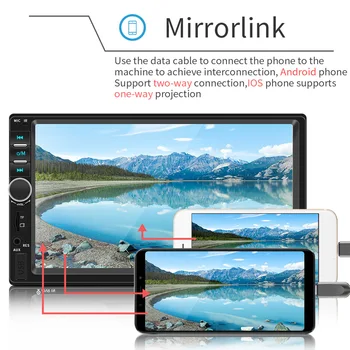 

7inch Car MP5 Player Wireless Communication Rearview Reverse Image Video Music Player Radio 7018B Car Styling