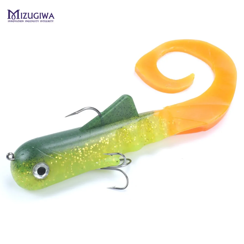 6pcs/lot Pike Musky Dawg Fishing Soft Bait Lure Zabder Freshwater