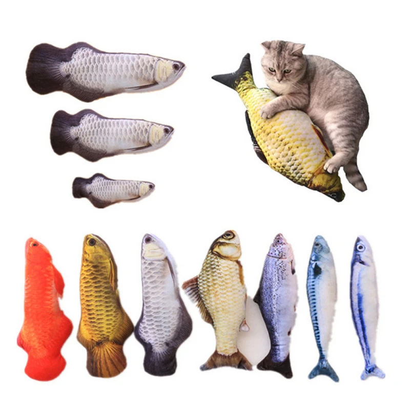 cat fish toy with catnip