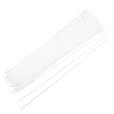 

5.6mm x 500mm UV Resistant White Nylon Cable Zip Wire Tie 100 Pcs