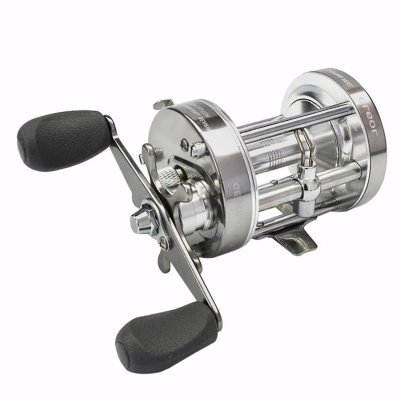 

Trolling Fishing Reel Round Baitcasting Reel All Metal Body 2+1 Ball Bearings Cast Drum Reel Light Slatwater Fishing Gear