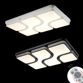 

Fashion LED ceiling light 100W dimmable rectangular living room lamp bedroom lamp with remote control