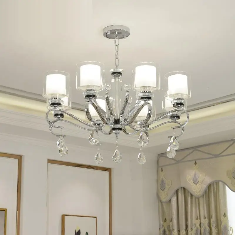 Lampade люстра современный дизайн блеск e pendente для sala jantar luminaria lampara de techo colgante moderna подвесной светильник