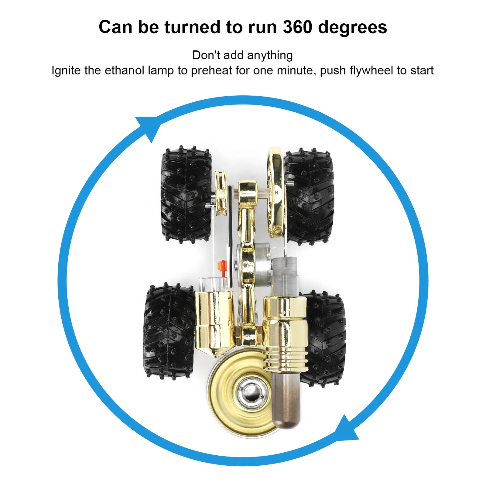 Stirling Engine Model Car Motor Educational Physics Science Experiment Toy Gift steam power experimental toy stirling motor car educational toy physics experimental equipment