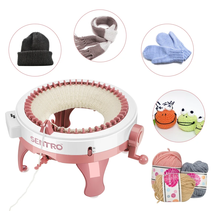 48 needles handmade wool knitting machine cylinder wool loom hand-knitted scarf sweater hat socks adult children lazy artifact knitting machine