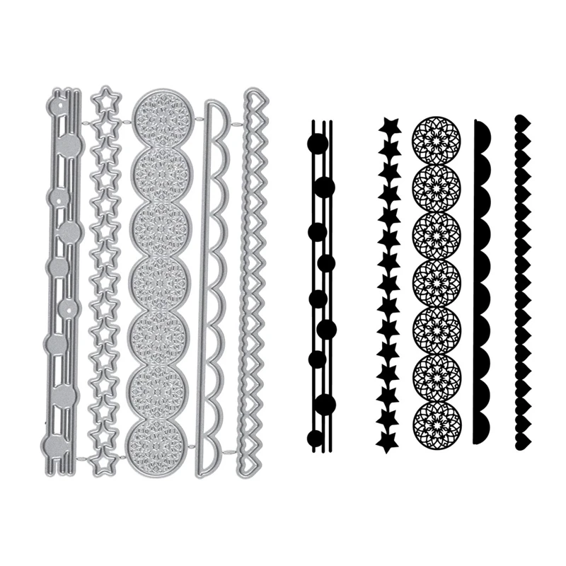 YaMinSanNiO Metal Cutting Dies Layer Border Edge Die for DIY