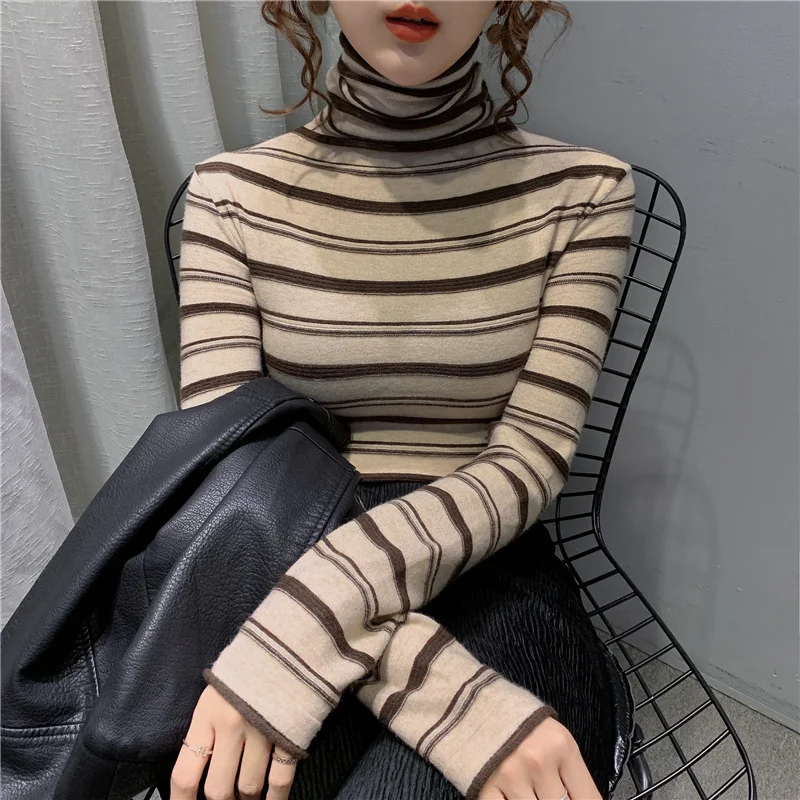 

of 2021 autumn winters brought turtleneck within a thin sweater frock render unlined upper garment of western style