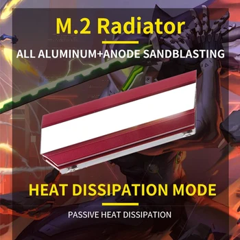 

HOT-M.2 NVME NGFF SSD Heatsink Hard Disk Aluminum Cooling Vest with Thermal Pad for M.2 2280 SSD Desktop PC