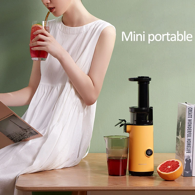 130W Electric Slow Juicer Portable Blender Fruit Vegetable Extractor Squeezer Orange Juicer Mini Juice Maker Filter-Free 220V
