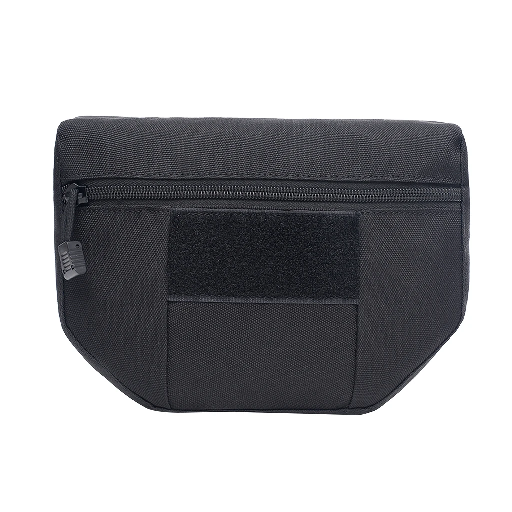 Outdoor Vest Pasted Bag Accessories Pouch Attachment Storage Bag for Outdoor Hiking Travel Cycling Hunting Running Fishing 