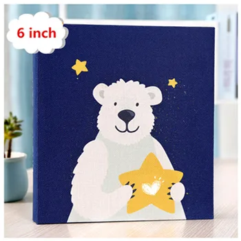 

PA4 Denim cover bear stars fox art family insert photo album 6 inch / 5 inch album 800 photos large capacity album