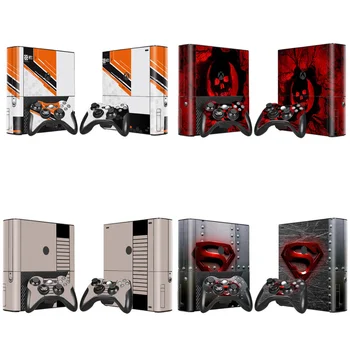 

For Xbox 360 E skins for Microsoft Xbox 360E Style with 2pcs Controllers skins Stickers for xbox360 e console sticker