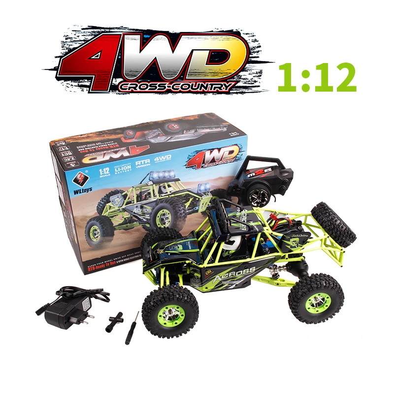 Wltoys 12428 RC автомобиль 1/12 Масштаб 2,4 г Электрический 4WD автомобиль с дистанционным управлением 50 км/ч высокая скорость RC альпинистский автомобиль внедорожник