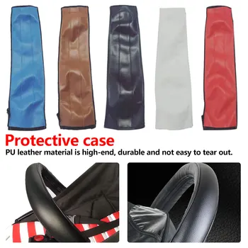 

2019 Baby Pram Handle PU Leather Pushchair Stroller Armrest Case Protective Cover For babyyoya yoya Pram Stroller Accessories