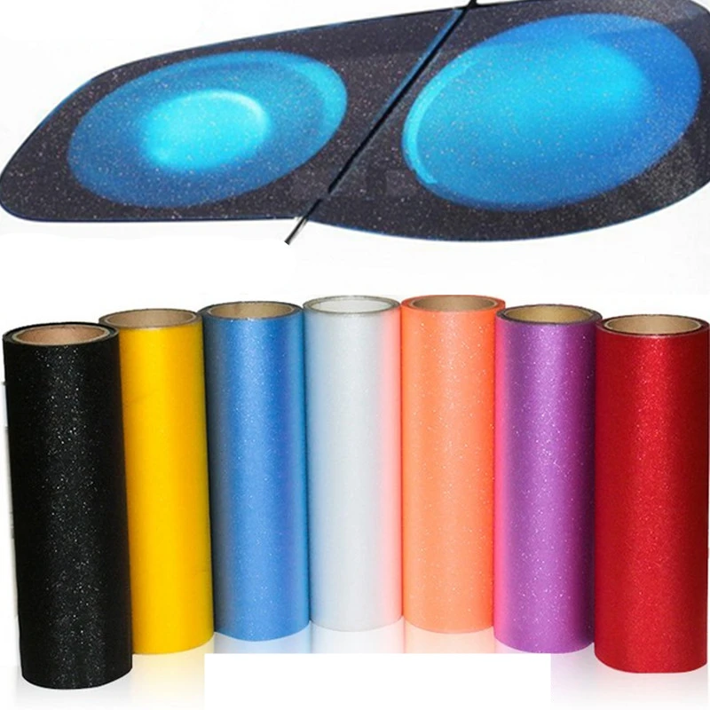

150*30cm Headlight Colorful Changing Film Car Motorcycle Taillight Color Changing Flashing Film Lamp Light Film Stickers For Car