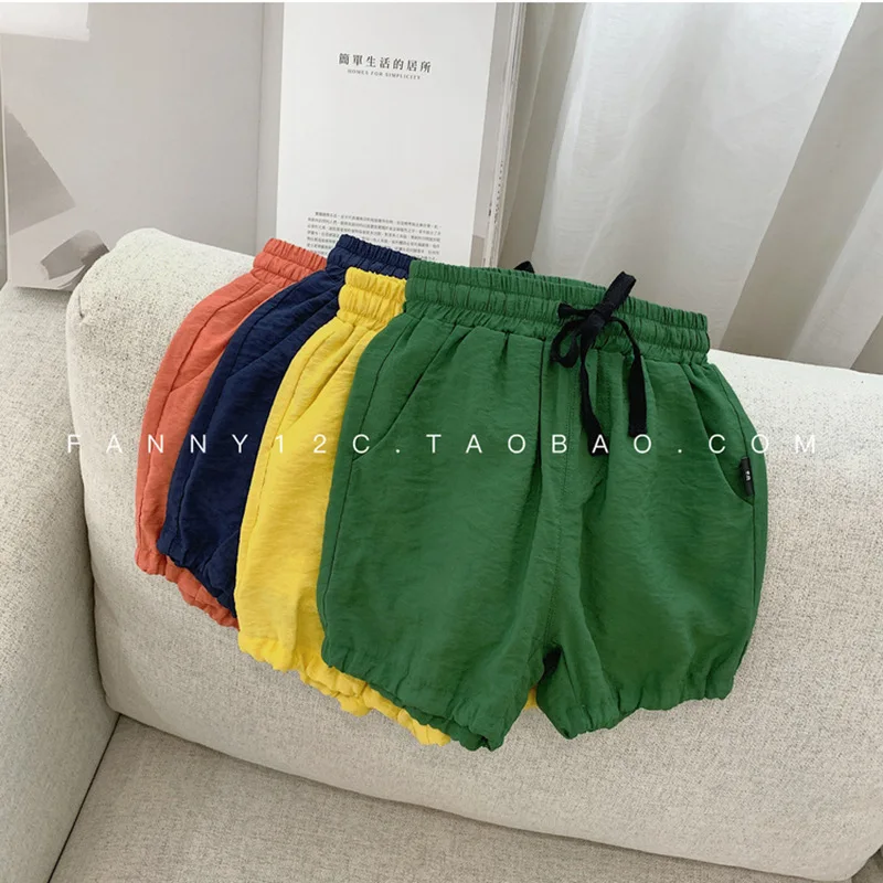 Летние Детские противомоскитные штаны из хлопка Tencel г. Новые стильные тонкие штаны в Корейском стиле для мальчиков из хлопка и льна с вышивкой для девочек