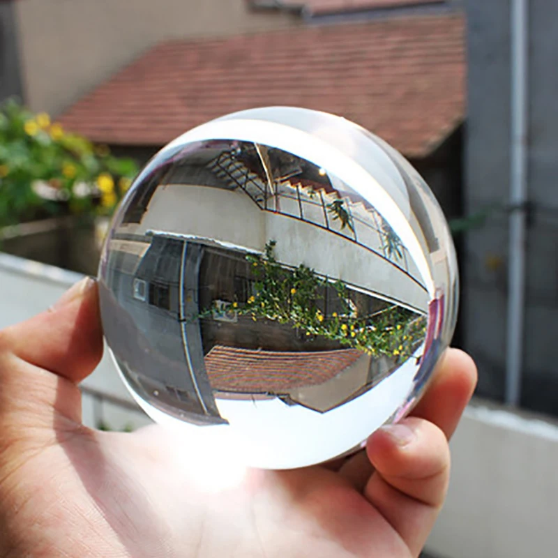 

30/40/50/mm Crystal Sphere Magic Ball Craft Transparent Feng Shui Decorative Glass Marbles Balls Kids Gift Home Decor Ornaments