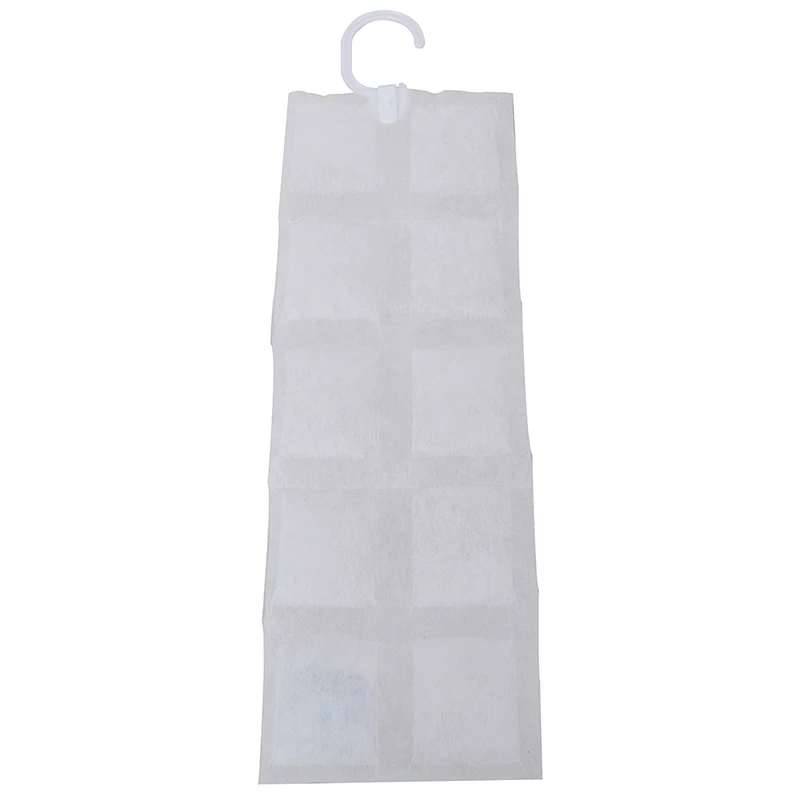 10 Grids Dehumidifier Bags Moisture Absorber Hanging Wardrobe Hygroscopic Anti-mold Desiccant Drying Agent Household