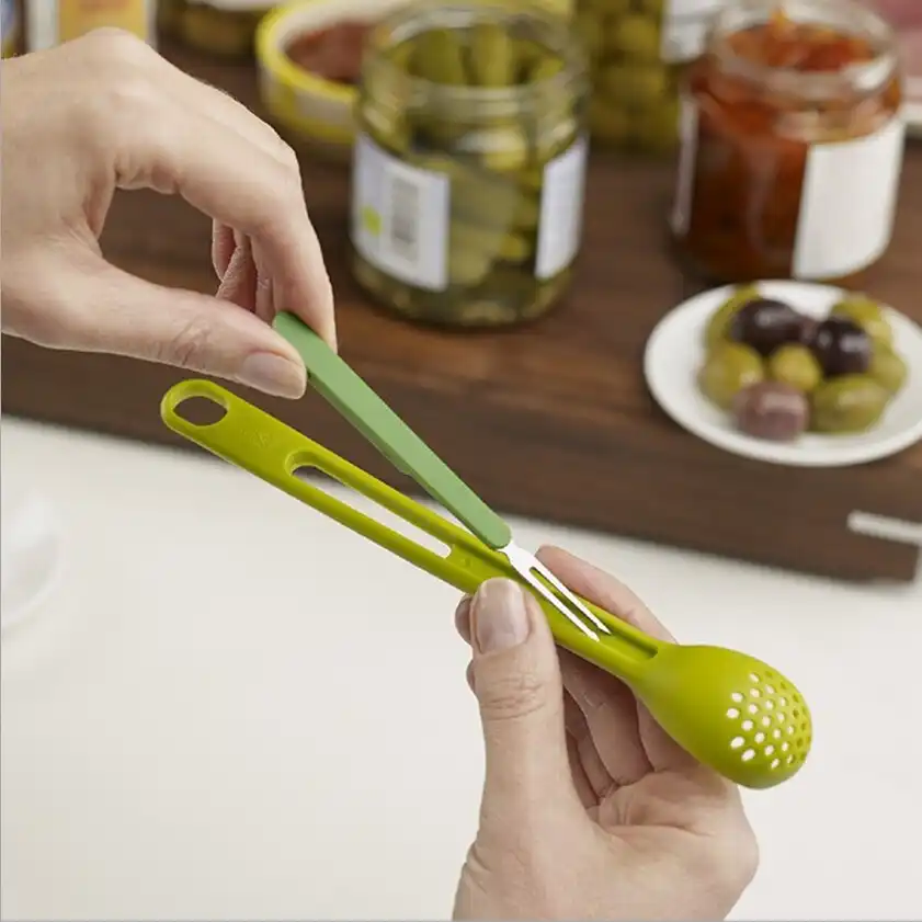 creative kitchen candy-colored long handle colander food grade