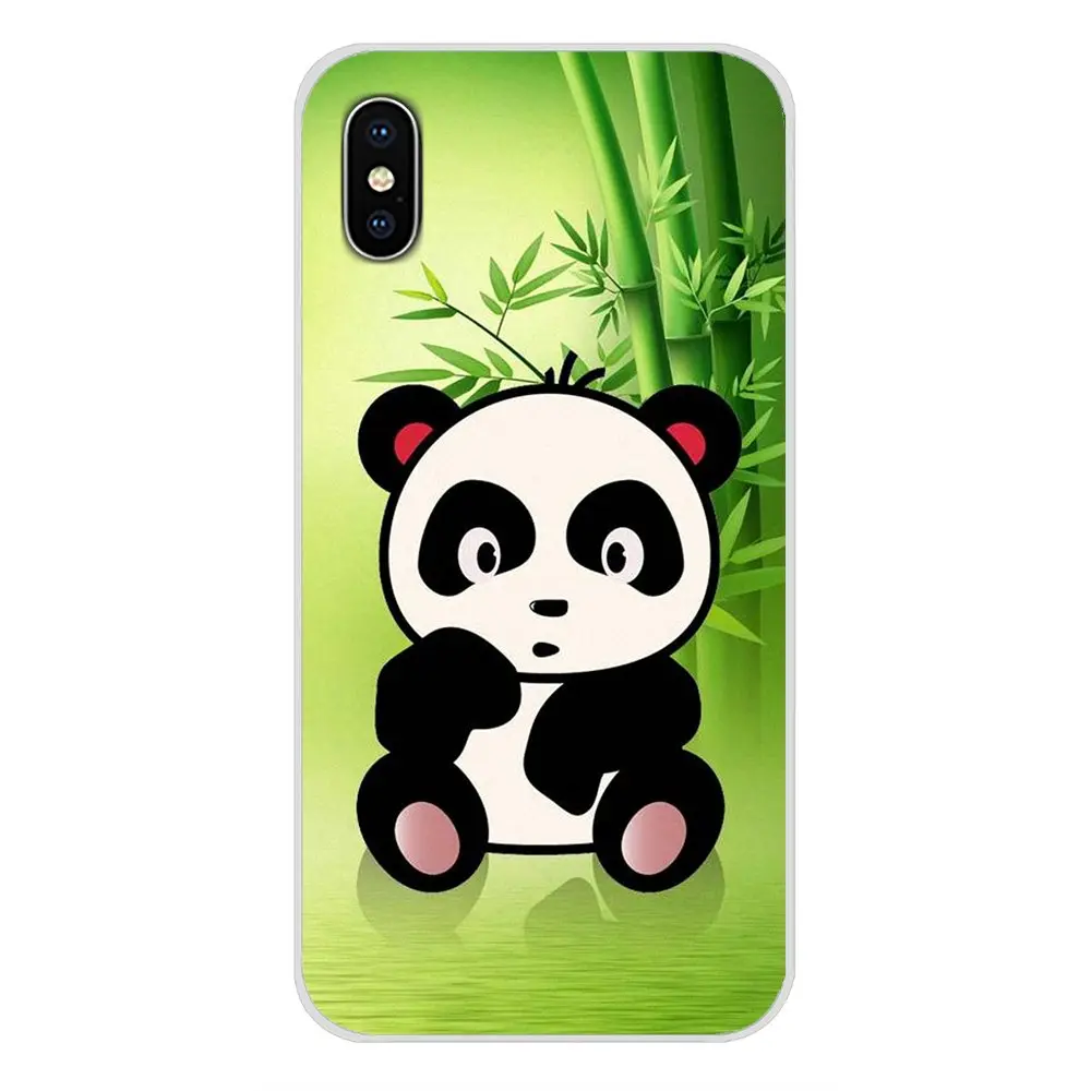 Милое животное панда из мультфильма черный белый для huawei G7 G8 P7 P8 P9 P10 P20 P30 Lite Mini Pro P Smart Plus чехол - Цвет: images 9