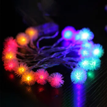

LED Snowball String Lights Snow Flakes Christmas Xmas Light Holiday Wedding Party Decoration Lighting 110V 220V