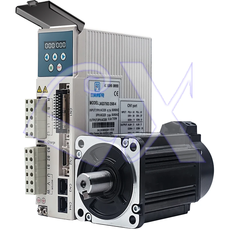JMC 1kw 80 мм 220VAC Серводвигатель drive kit с тормозом 1000w 3000 об/мин 3.18NM 17bit 80JASM510230K-17BCH-SC +