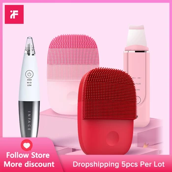

[Whoesale/Dropshipping] InFace Facial Deep Cleaning Brush Waterproof Silicone Electric Sonic Cleanser Blackhead Removal