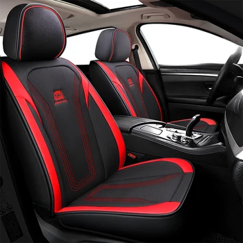 

leather & Flax universal car seat cover for Renault Kadjar Koleos Captur Megane 2 3 Duster Kangoo Koloe styling car accessories