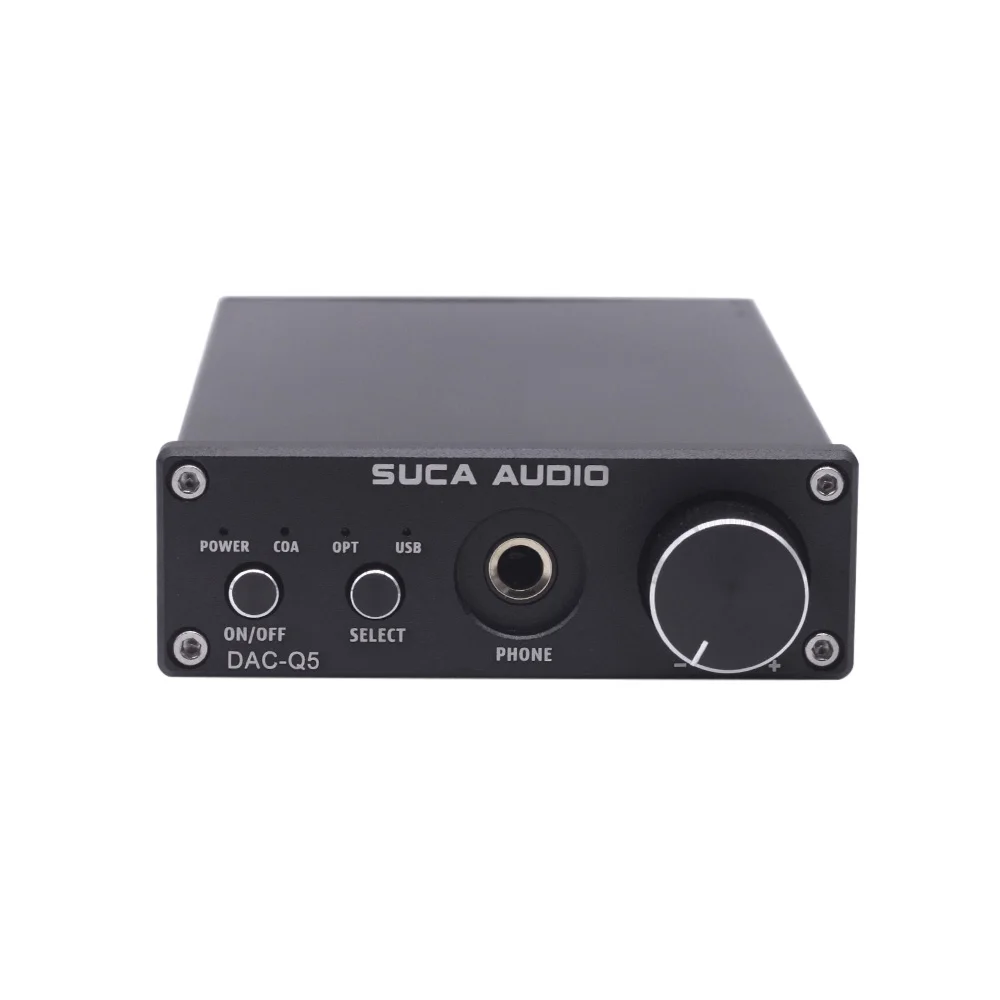 DAC декодер SUCA DAC-Q5 Наушники цифровой аудио усилитель HiFi оптический аудио/коаксиальный/USB DAC Q5 декодер с усилителем