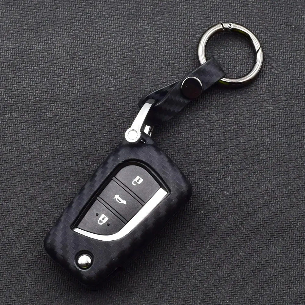 KIMISS Portachiavi Auto Con Custodia In ABS E Metallo A 2 Pulsanti Per SsangYong Actyon Kyron Rexton - 2