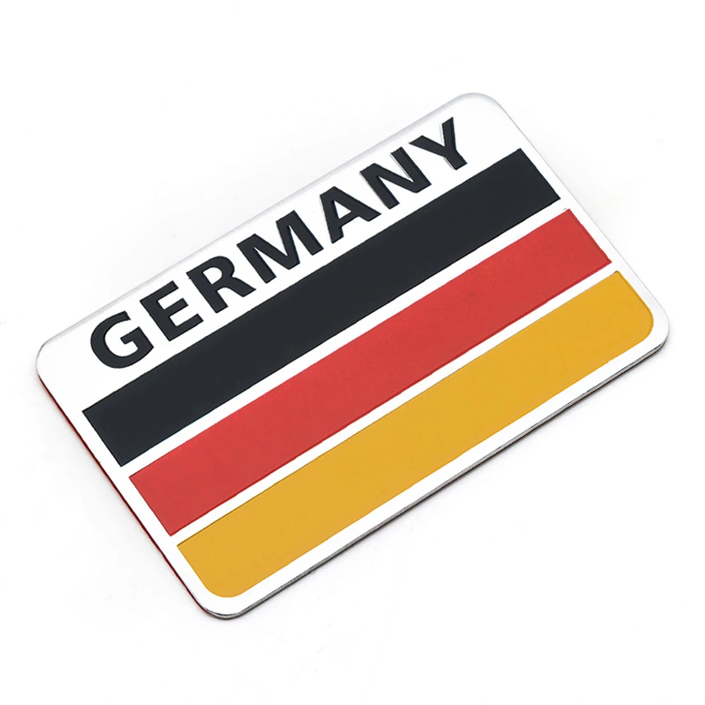 

2PCS Adhesive Interior DIY Decoration Car Sticker Australia Country Flag Badge Germany England Alloy 3D Exterior Italy France